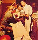 Norman Rockwell War News painting